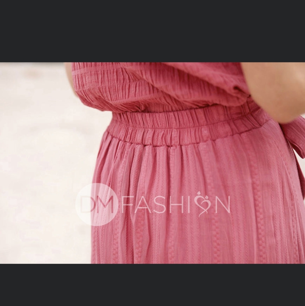 DMFashion Rose Pink Maxi skirt cotton M and XL - Picture 5 of 9